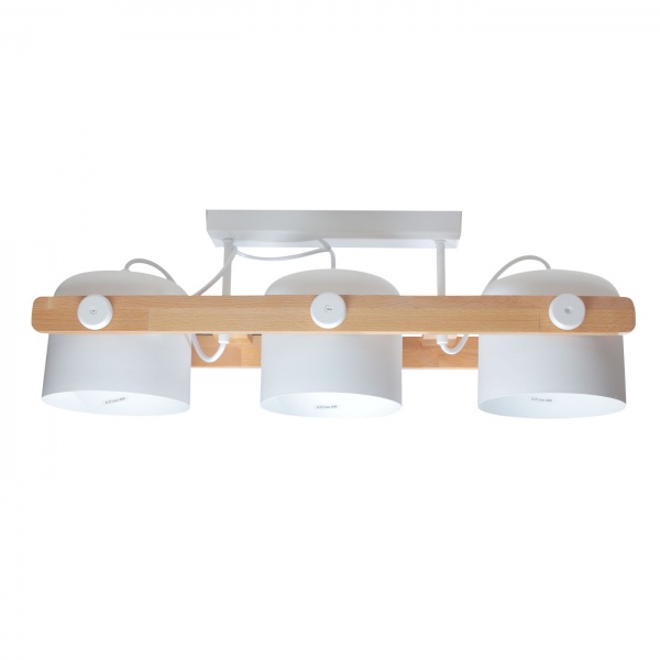 Світильник стельовий Светкомплект Loft CRL 160 3x40 Вт E27 білий/дерево 