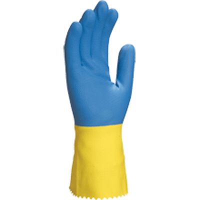 Перчатки Delta Plus с двойным латексом с хлопчатобумажной подкладкой с покрытием латекс M (8) VE330BJ08