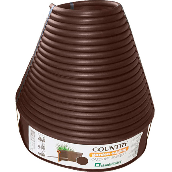 Декоративный бордюр Standartpark Кантри Лайн Коричневый L15м