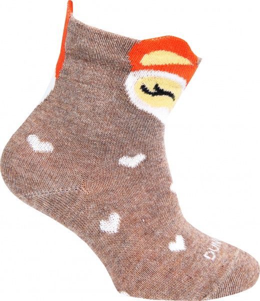 Шкарпетки дитячі Duna 4005 р.8-10 темно-бежевий із принтом 
