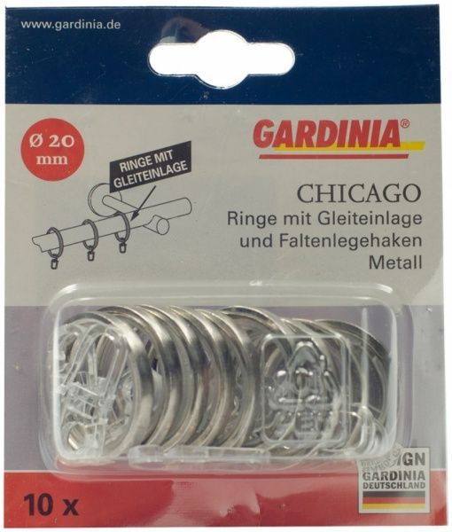 Кільце з гачком Gardinia Chicago набірний d20 мм сталь 