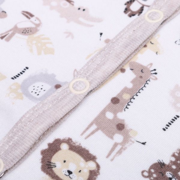 Боди детское унисекс Baby Veres Crazy Zoo р.62 бежево-коричневый 