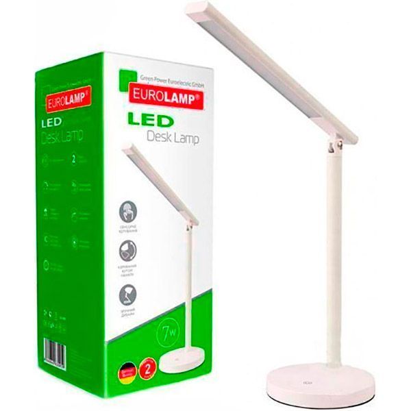 Настільна лампа офісна Eurolamp Smart N2 dimmable LED 7 Вт білий 