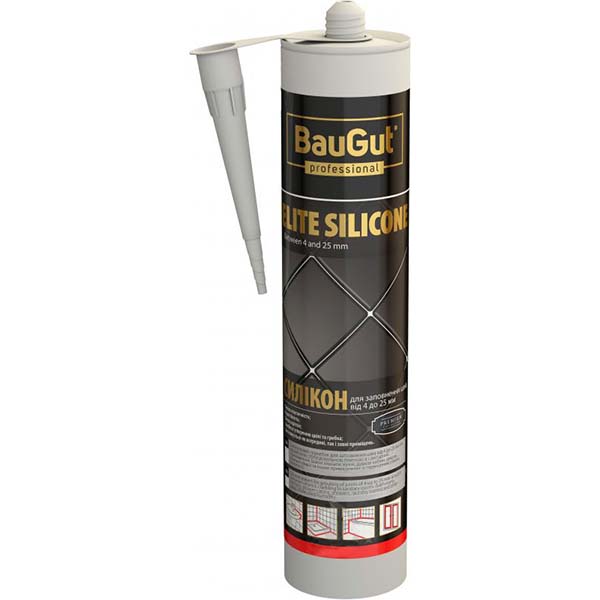 Герметик BauGut Silicon Elite 54 светло-серый 300 мл