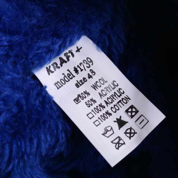 Шапочка детская для мальчика Kraft+ р.48-50 темно-синий с синим 1739 