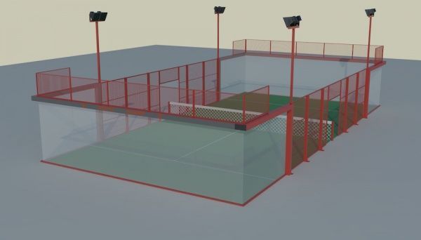 Корт для паддл-тенниса ManzaSport 15,24х6,1 м 