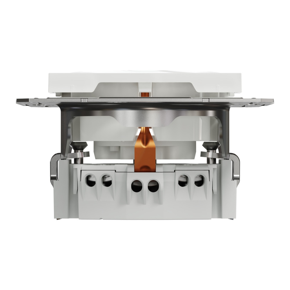 Розетка побутова із заземленням Schneider Electric Asfora IP20 білий EPH2970221