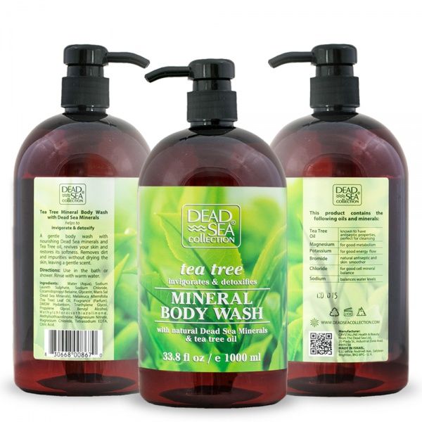 Гель для душу Dead Sea Collection з мінералами Мертвого моря та маслом чайного дерева 1000 мл