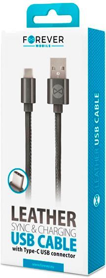 Кабель Forever USB Type-C – USB 1 м чорний (GSM032492) 