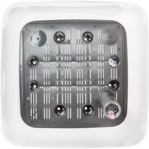 Горшок пластиковый Plastkon Flower Lover Quadrato квадратный 37л белый 