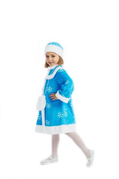 Костюм новорічний КАРНАВАЛІЯ Снігуронька р.116-122 блакитний 