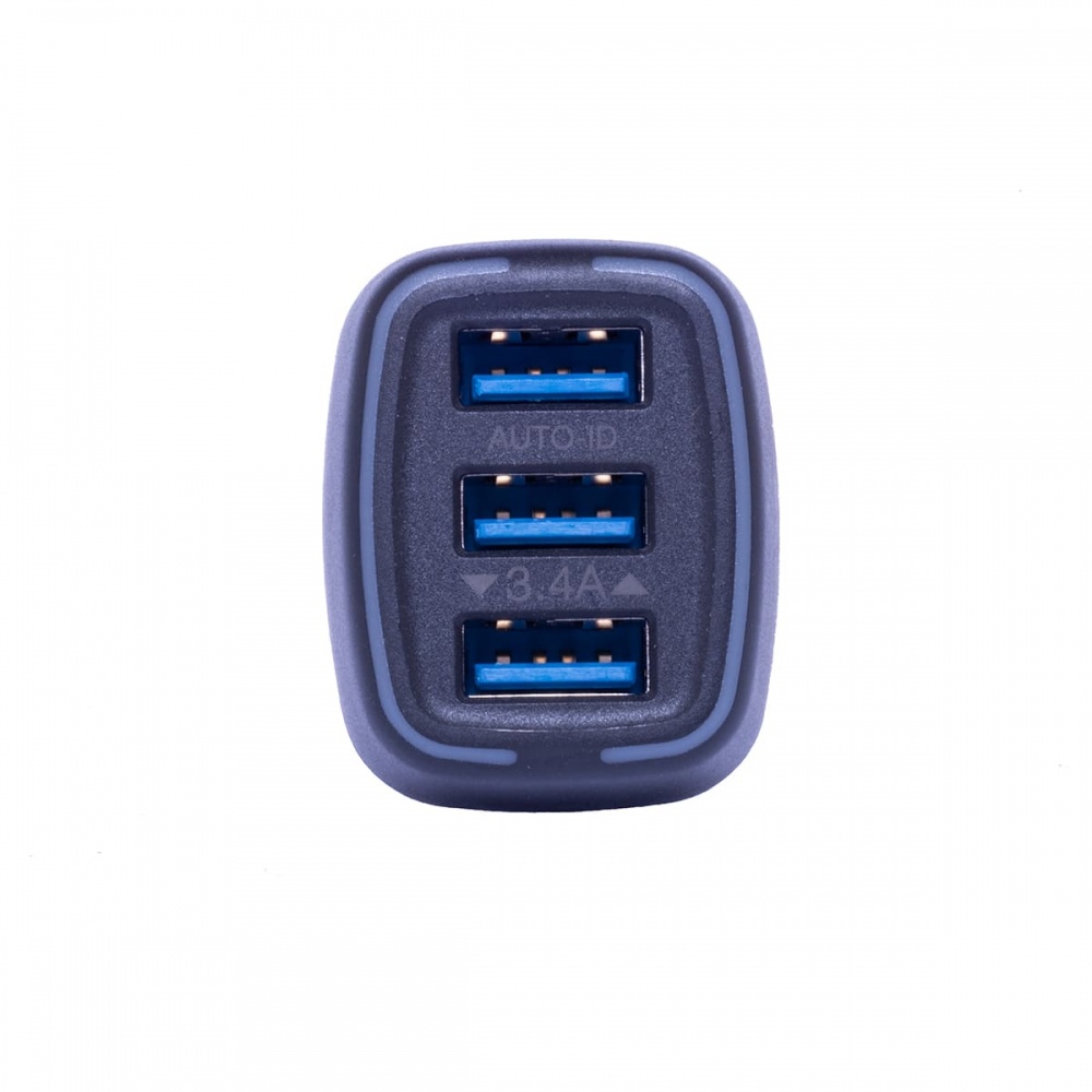 Автомобильное зарядное устройство Zaryad microUSB 3USB/3,4A AZU-M1