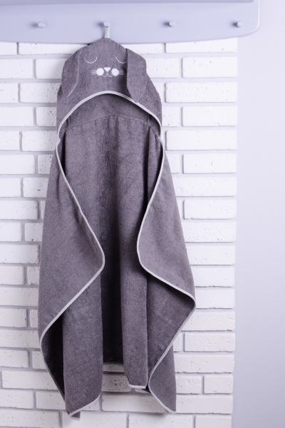 Пелюшка після купання Baby Veres Bunny 80x120 см сірий 190.07 