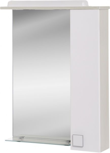 Зеркало со шкафчиком Мойдодыр Домино З-60 Плюс бежевое 