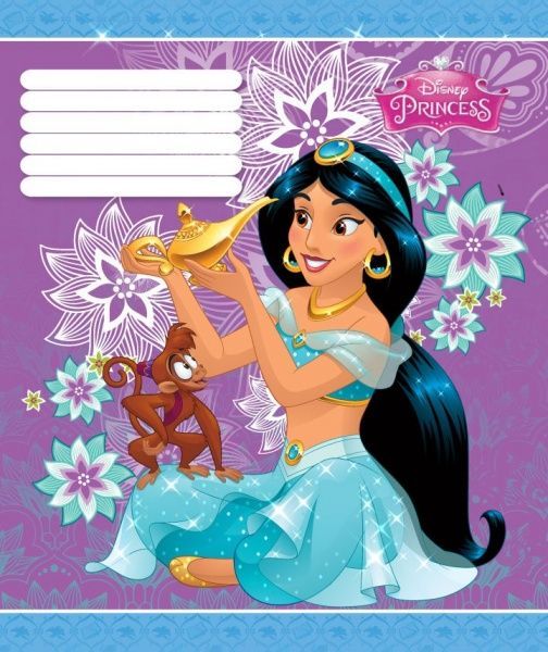 Тетрадь школьная Princess 12 листов в клетку Мицар+