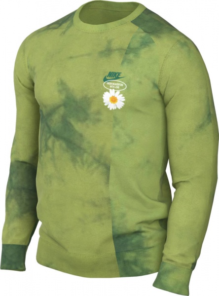 Світшот Nike M NSW HBR-S FT CREW DM5010-332 р. L зелений