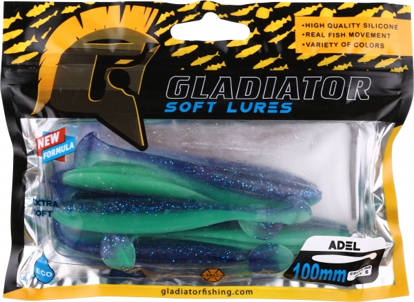 Силикон Gladiator 1036 100 мм 6 шт. ADEL - 4 #9