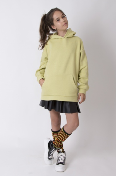 Худи для девочки Mevis р.146 светло-зеленый 4477 