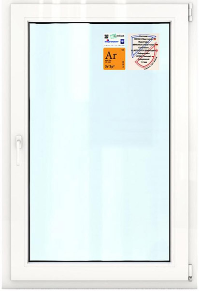 Окно поворотно-откидное REHAU ECOSOL-DESIGN 60 880x1350 мм правое
