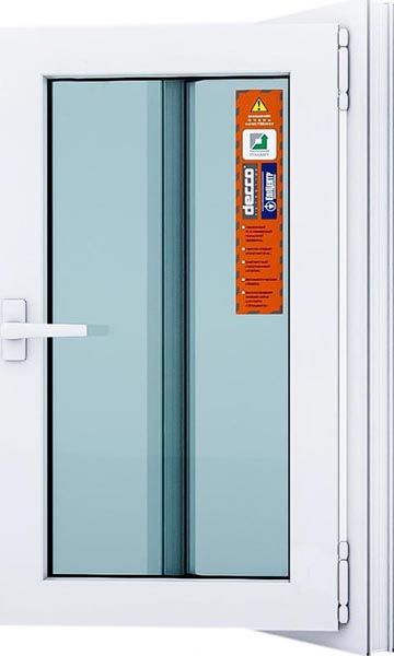 Вікно поворотно-відкидне DECCO 60 500x900 мм праве