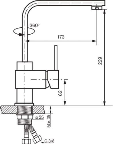 Смеситель для кухни Koller Pool Design Plus DS0400
