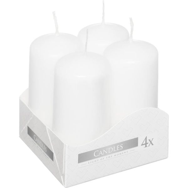 Свеча цилиндрическая белая 80 мм