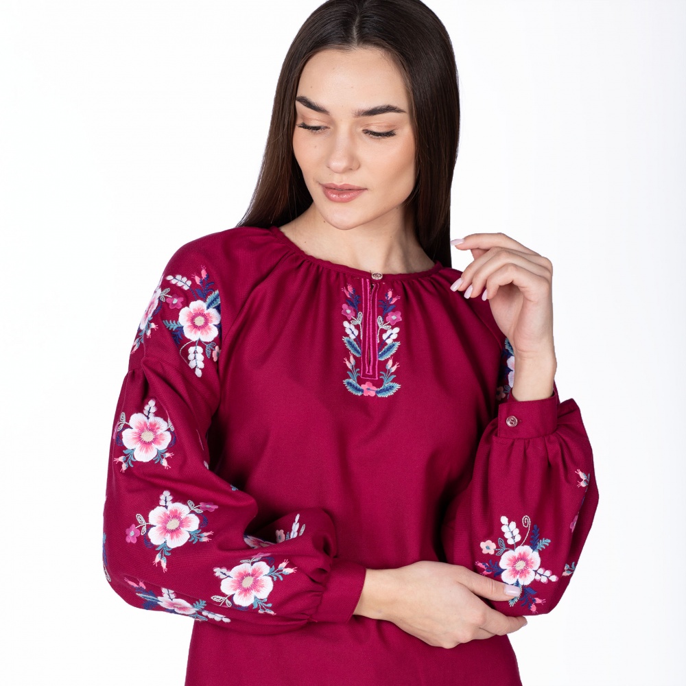 Вишиванка Едельвіка р. S бордовий 377-24/00