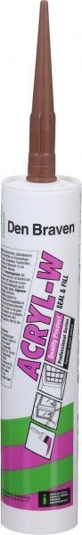 Герметик акриловый Den Braven ZW Acryl-W коричневый 300мл