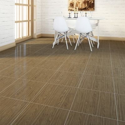 Плитка Крона коричнева 400x400 мм