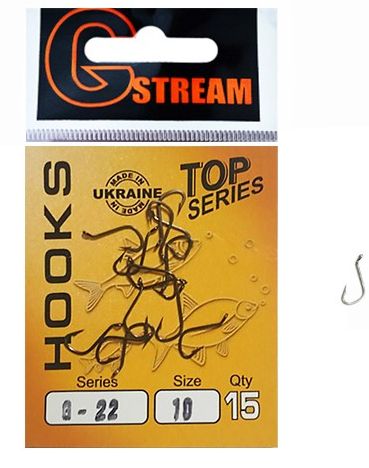 Гачок GStream black nickel №12 15 шт. G22