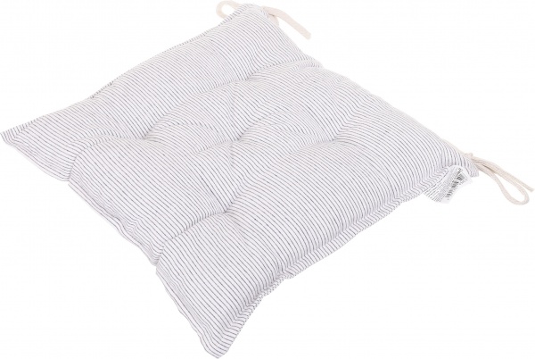 Подушка на стул синяя полоска 40х40 см La Nuit