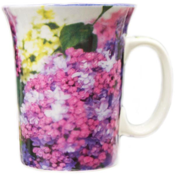 Чашка фарфоровая Весна в ассортименте 330 мл