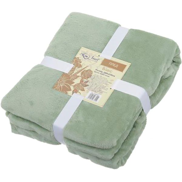 Плед Basic 200x220 см оливковый/берил La Nuit 