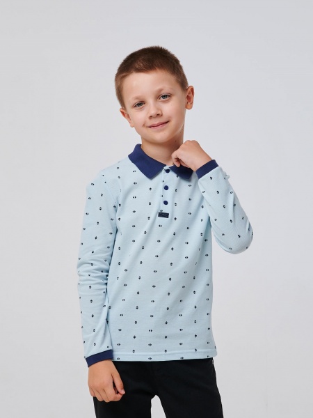 Сорочка дитяча Smil 114884 р.140 блакитний із принтом 