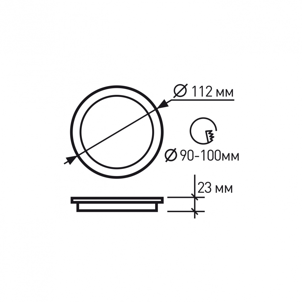 Светильник точечный Eurolamp 9 Вт 4000 К черный LED-DLR-9/4(new)(black)