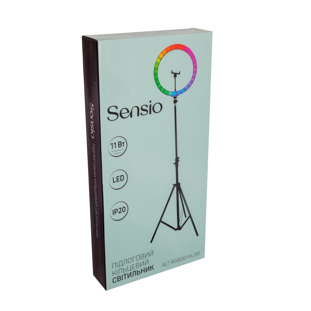 Лампа LED кольцевая Sensio 11 Вт 2700-7000K RGB (ALT-RGB30-MJ30)