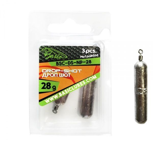 Грузило Basic Lures Дроп-Шот 28 г не окрашенный