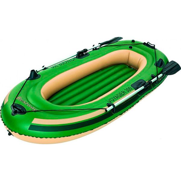 Лодка Bestway Voyager 300 65051B зеленый
