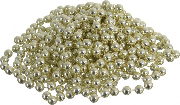 Бусы для елки 10 мм 8 м в ассортименте