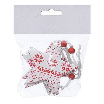 Набор подвесок Звезда 4 шт./уп. 6,5 см