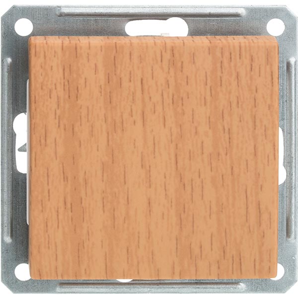 Вимикач одинарний W-59 VS116-154-8-86 бук