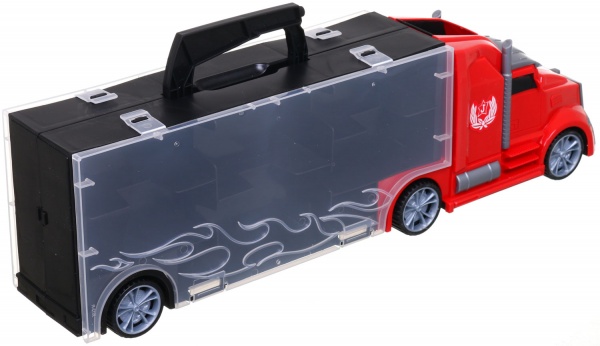 Ігровий набір Shantou місто вантажівка-кейс 42x9x13 см червоний 666-01K