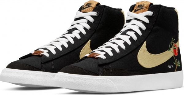 Кроссовки Nike Blazer Mid '77 CI1166-001 р.US 9 черно-белый