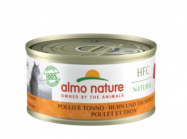 Консерва Almo Nature HFC Cat Natural с курицей и тунцом 70 г