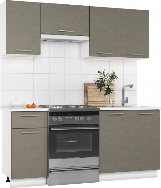 Кухня Ника Цемент готика Грейд МДФ 1,8 м 