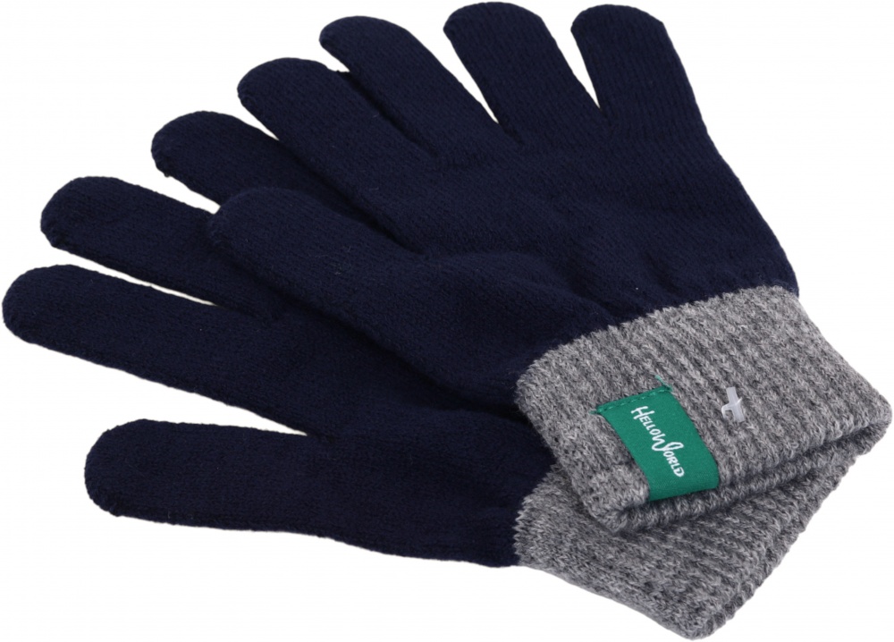 Рукавицы HW для мальчиков р.14 /темно-синий