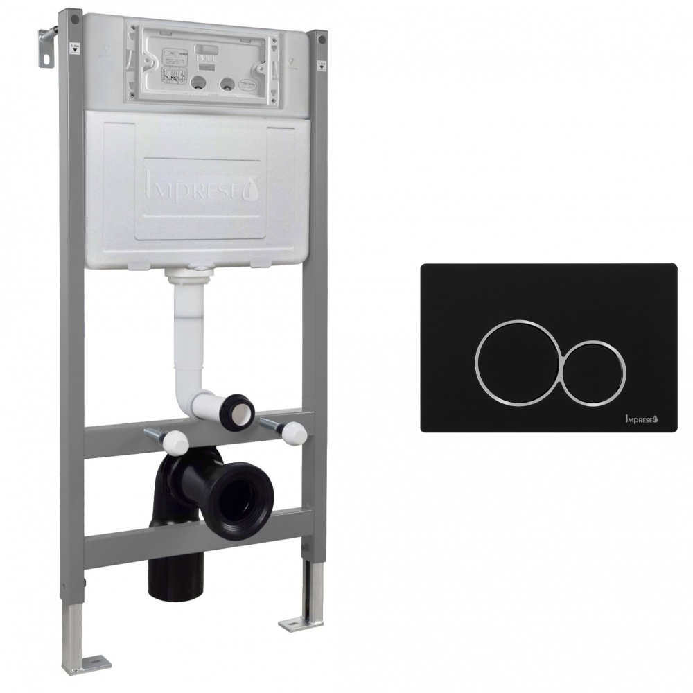 Комплект інсталяції Imprese i-FRAME, клавіша чорна i7116cPB