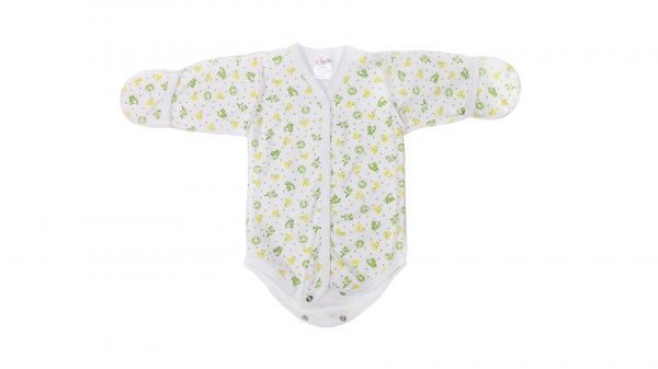 Боді дитяче унісекс Моя планета Б 2304 р.56 білий/із принтом 