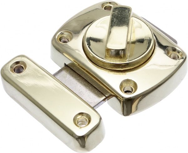 Задвижка накладная 388 Bruno 35814 полированная латунь 40 мм