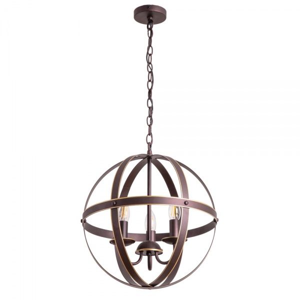 Люстра подвесная Arte Lamp 3x40 Вт E14 коричневый A1087SP-3BR 